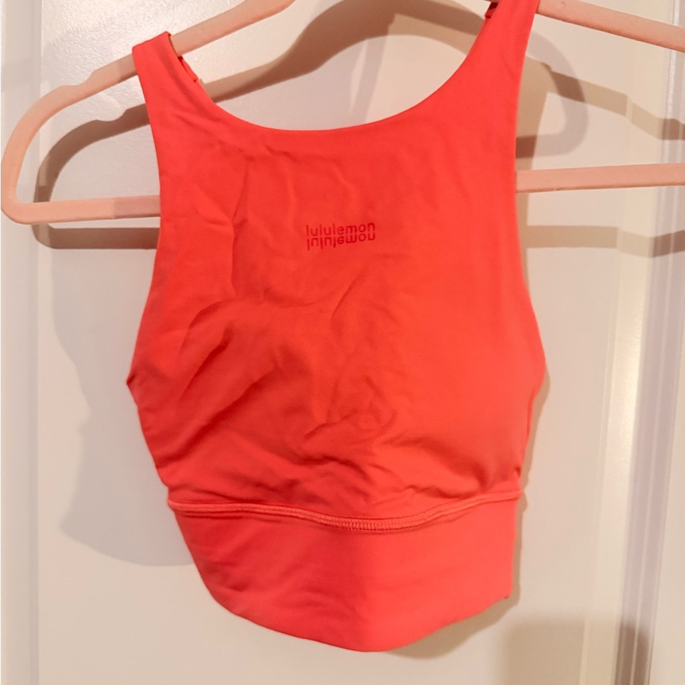 lululemon athletica Coral Performance Sports Bra SIZE 2